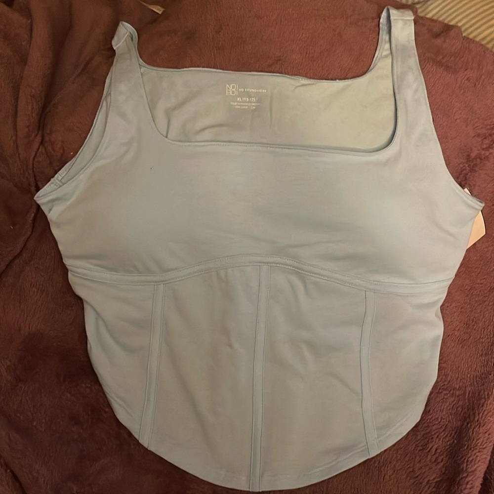 NWT No Boundaries soft corset top size jr 15/17
